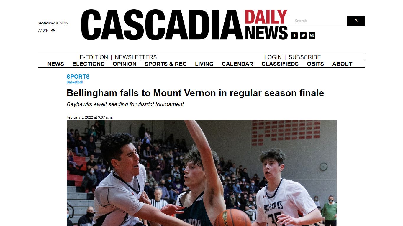 Bellingham falls to Mount Vernon in regular season finale - Cascadia Daily